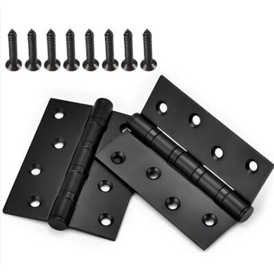 OEM 2 Pcs Black Stainless Steel Ball Bearing Door Hinge Folding Door Hinges For Furniture Barn Garage With Screws OEM 2 Pcs Black Stainless Steel Ball Bearing Door Hinge Folding Door Hinges For Furniture Barn Garage With Screws