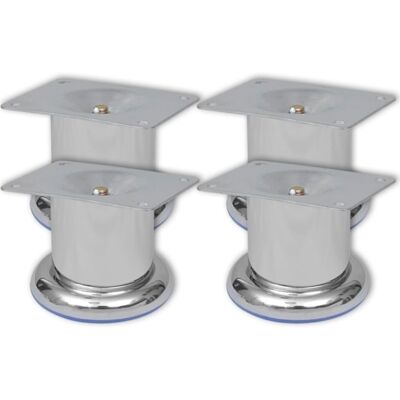 vidaXL 4x Chrome Sofa Legs - Modern Furniture Accessory vidaXL 4x Chrome Sofa Legs - Modern Furniture Accessory