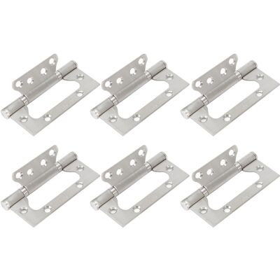 STUNACY 6pcs Stainless Steel Flatopening Door Window Hinges Mute Bearing Hinge Furniture Hardware STUNACY 6pcs Stainless Steel Flatopening Door Window Hinges Mute Bearing Hinge Furniture Hardware