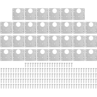 STUNACY 30pcs Cabinet Door Repair Plate Hinges Repair Fixing Plate 9x9cm Stainless Steel Hinge Repair Board STUNACY 30pcs Cabinet Door Repair Plate Hinges Repair Fixing Plate 9x9cm Stainless Steel Hinge Repair Board