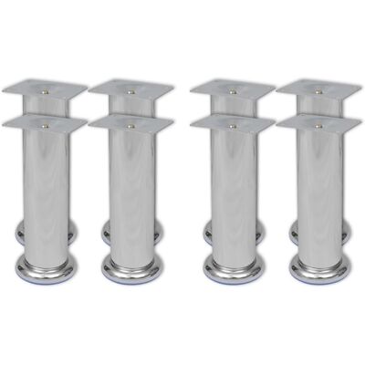 vidaXL Sofa Legs 8 pcs Round Chrome 180 mm - Sofa Legs vidaXL Sofa Legs 8 pcs Round Chrome 180 mm - Sofa Legs
