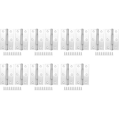 STUNACY 7 Pair Stainless Steel Small Hinge Household Cabinet Door Hinges Furniture Hardware Accessories STUNACY 7 Pair Stainless Steel Small Hinge Household Cabinet Door Hinges Furniture Hardware Accessories
