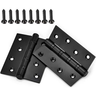 OEM 4-piece Window Hinge Set, 100mm Cabinet Door Hinges, Stainless Steel Connectors, 4" Ball Bearings With Screws (black) OEM 4-piece Window Hinge Set, 100mm Cabinet Door Hinges, Stainless Steel Connectors, 4" Ball Bearings With Screws (black)
