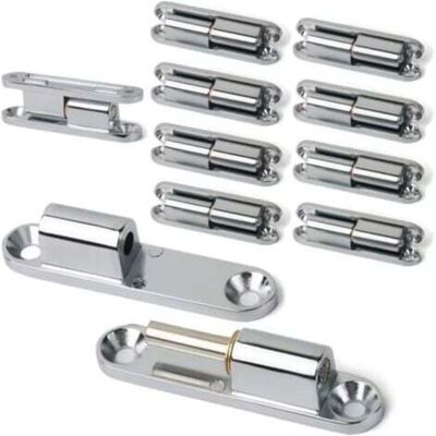 OEM Pack Of 10 Door Hinges, Screw-on Hinge, Removable Silent Hinge Made Of Zinc Alloy, 180-degree Swivel, Applicable To All Types Of Door Installations (60 Mm) OEM Pack Of 10 Door Hinges, Screw-on Hinge, Removable Silent Hinge Made Of Zinc Alloy, 180-degree Swivel, Applicable To All Types Of Door Installations (60 Mm)