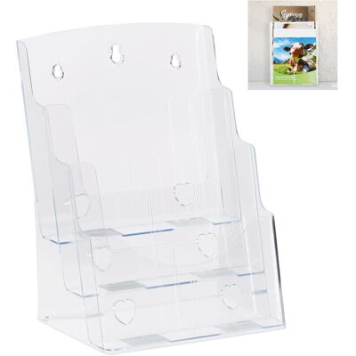 RELAXDAYS Portable Acrylic Brochure Holder - Brochure Display Stand RELAXDAYS Portable Acrylic Brochure Holder - Brochure Display Stand