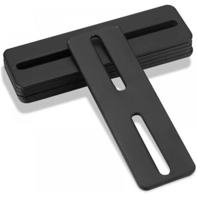 Set of 10 adjustable flat connectors, flat repair plates with metal fastener slots for wood assembly, connecting plate, black flat corner bracket Set of 10 adjustable flat connectors, flat repair plates with metal fastener slots for wood assembly, connecting plate, black flat corner bracket