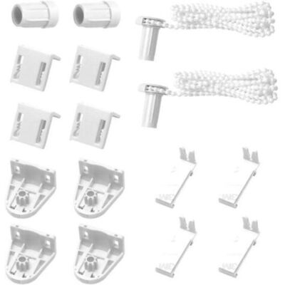 TEHTUY Set of 2 roller shutter brackets, 17 mm, spare parts, fixing kit for double roller shutters, for blackout roller shutters, side-opening roller TEHTUY Set of 2 roller shutter brackets, 17 mm, spare parts, fixing kit for double roller shutters, for blackout roller shutters, side-opening roller