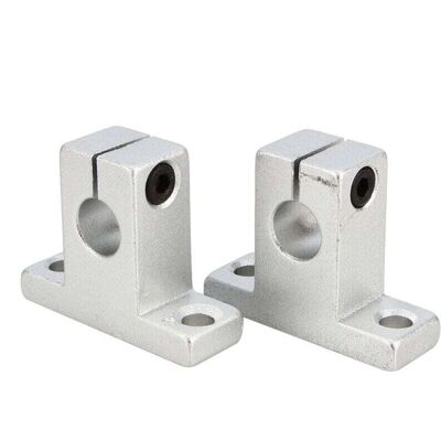 SNQ Set of 2 SK10 shaft mounting brackets, aluminum alloy shaft mounting material for vertical shaft linear rails SNQ Set of 2 SK10 shaft mounting brackets, aluminum alloy shaft mounting material for vertical shaft linear rails