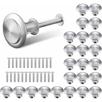 TINOR Silver Drawer Door Handle,Round Door Knobs Knobs,Silver Round Drawer Pulls,30mm Furniture Knob apply to Furniture Handles for Cupboard Cabinet TINOR Silver Drawer Door Handle,Round Door Knobs Knobs,Silver Round Drawer Pulls,30mm Furniture Knob apply to Furniture Handles for Cupboard Cabinet
