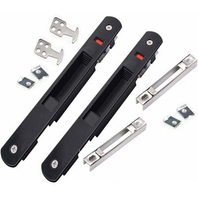 TEHTUY Sliding door lock latch - Modern sliding door window hook lock, simple side-mounted house lock, patio door lock, sliding door latch TEHTUY Sliding door lock latch - Modern sliding door window hook lock, simple side-mounted house lock, patio door lock, sliding door latch