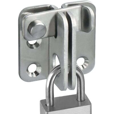 TEHTUY Sliding Door Lock Padlock Hasp Door Lock Loop Hook Anti-Theft Lock, Brushed Stainless Steel Finish, EMS3001-B TEHTUY Sliding Door Lock Padlock Hasp Door Lock Loop Hook Anti-Theft Lock, Brushed Stainless Steel Finish, EMS3001-B