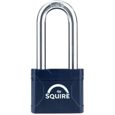 Squire 50/2.5 Stronglock Plus 50/2.5 Laminated Padlock 50mm Long Shackle HSQSLP5025 Squire 50/2.5 Stronglock Plus 50/2.5 Laminated Padlock 50mm Long Shackle HSQSLP5025