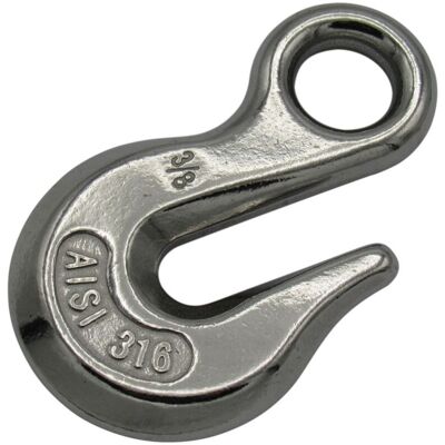 SECUREFIX DIRECT Stainless Steel Eye Grab Hook 8MM (Chain Shortener Rigging Marine) SECUREFIX DIRECT Stainless Steel Eye Grab Hook 8MM (Chain Shortener Rigging Marine)