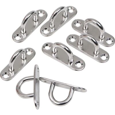 TORMATOR Stainless Steel M8 Bracket (Pack of 8) - Heavy-Duty Rectangular U-Shaped Mounting Hook for Wall or Ceiling (80 x 26 mm) - 200 kg Capacity - Mounting TORMATOR Stainless Steel M8 Bracket (Pack of 8) - Heavy-Duty Rectangular U-Shaped Mounting Hook for Wall or Ceiling (80 x 26 mm) - 200 kg Capacity - Mounting