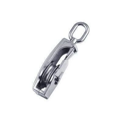 Securefix Direct - Stainless Steel Seine Pulley Block with Eye 125MM (19MM Wire Rope Metal Sheave Marine Pulling) Securefix Direct - Stainless Steel Seine Pulley Block with Eye 125MM (19MM Wire Rope Metal Sheave Marine Pulling)