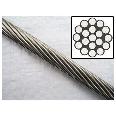 Securefix Direct - Stainless Steel Wire Rope Cable 12MM 1x19 (1M Length 1 x 19 Rigging Marine) Securefix Direct - Stainless Steel Wire Rope Cable 12MM 1x19 (1M Length 1 x 19 Rigging Marine)