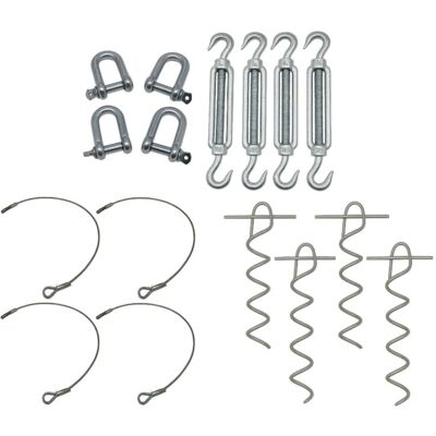 SECUREFIX DIRECT Static Caravan Tie Down Kit with Screw Picket Anchors (Restraining Tether Mobile Home Siting) SECUREFIX DIRECT Static Caravan Tie Down Kit with Screw Picket Anchors (Restraining Tether Mobile Home Siting)