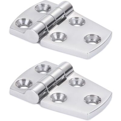 Linghhang - SUS316 2pcs 38mm x 57mm)Hardware Bracket Door Hinge Steel Heavy Duty Steel Boat Hinge Cabinet Platform Steel Hinge Linghhang - SUS316 2pcs 38mm x 57mm)Hardware Bracket Door Hinge Steel Heavy Duty Steel Boat Hinge Cabinet Platform Steel Hinge