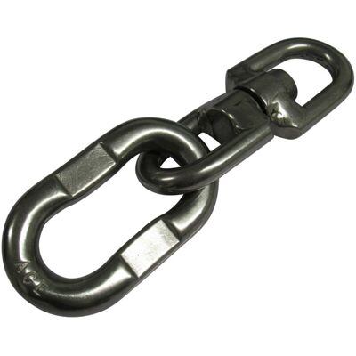 SECUREFIX DIRECT Swivel with Chain Link Combination Eye Eye (16MM Stainless Steel Anti Tangle Marine) SECUREFIX DIRECT Swivel with Chain Link Combination Eye Eye (16MM Stainless Steel Anti Tangle Marine)