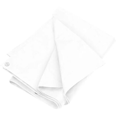 vidaXL White 4x4 m HDPE Tarpaulin - Ground Sheet, Camping Cover vidaXL White 4x4 m HDPE Tarpaulin - Ground Sheet, Camping Cover