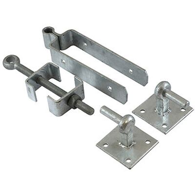 Taurus - timco Adjustable Gate Hinge Set With Hook On Plate Hot Dipped Galvanised - 300mm Taurus - timco Adjustable Gate Hinge Set With Hook On Plate Hot Dipped Galvanised - 300mm
