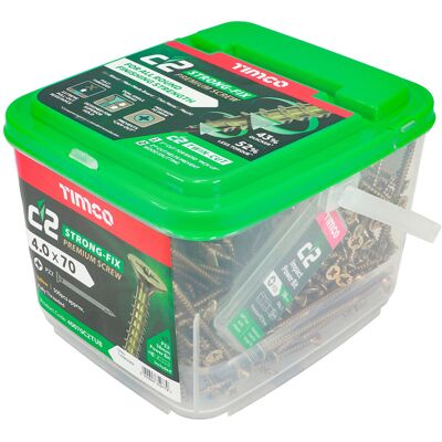 Timco 4.0 x 70 Countersunk Screws - Multi-Purpose Timco 4.0 x 70 Countersunk Screws - Multi-Purpose
