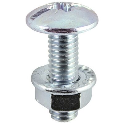 TIMco - CTB616 - M6 x 16mm - BZP - Bolt and Nut Set TIMco - CTB616 - M6 x 16mm - BZP - Bolt and Nut Set