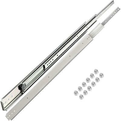 VEVOR Drawer Slides, 1 Pair Soft Close Drawer Slides, Ball Bearing Side Mount Drawer Hardware Slides, 500 lbs Load Capacity 3-Section Full Extension Drawer VEVOR Drawer Slides, 1 Pair Soft Close Drawer Slides, Ball Bearing Side Mount Drawer Hardware Slides, 500 lbs Load Capacity 3-Section Full Extension Drawer