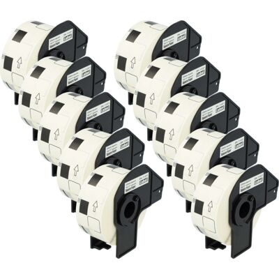 Vhbw - 10x Label Roll with Holder 23mm x 23mm (1000 Label) compatible with Brother pt QL720NW Label Maker - Premium White Vhbw - 10x Label Roll with Holder 23mm x 23mm (1000 Label) compatible with Brother pt QL720NW Label Maker - Premium White