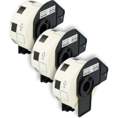 Vhbw - 3x Label Roll with Holder 23mm x 23mm (1000 Label) compatible with Brother pt QL560VP Label Maker - Premium White Vhbw - 3x Label Roll with Holder 23mm x 23mm (1000 Label) compatible with Brother pt QL560VP Label Maker - Premium White