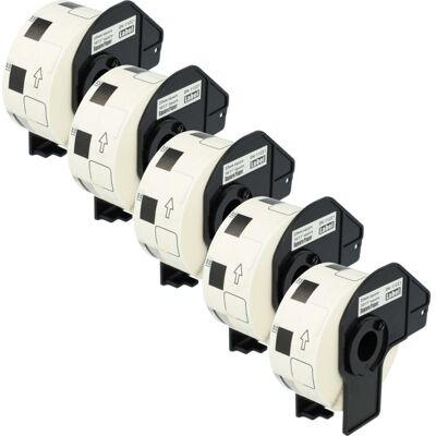 vhbw 5x Label Roll with Holder 23mm x 23mm (1000 Label) compatible with Brother PT QL650TD Label Maker - Premium White vhbw 5x Label Roll with Holder 23mm x 23mm (1000 Label) compatible with Brother PT QL650TD Label Maker - Premium White
