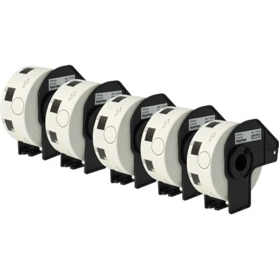 vhbw 5x Label Roll with Holder 24mm (1000 Label) compatible with Brother PT QL720NW Label Maker - Premium vhbw 5x Label Roll with Holder 24mm (1000 Label) compatible with Brother PT QL720NW Label Maker - Premium