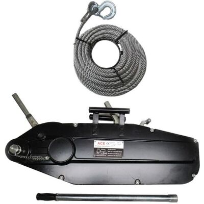 Securefix Direct - Wire Rope Pulling Hoist Winch 5400KG (ace 5.4T Lifting 8T Puller with 20M Rope) Securefix Direct - Wire Rope Pulling Hoist Winch 5400KG (ace 5.4T Lifting 8T Puller with 20M Rope)