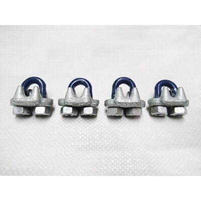 Securefix Direct - x4, 7/8' us fed Spec Wire Rope Grips - 22MM Bulldog Cip u Bolt FF-C-450 Securefix Direct - x4, 7/8' us fed Spec Wire Rope Grips - 22MM Bulldog Cip u Bolt FF-C-450