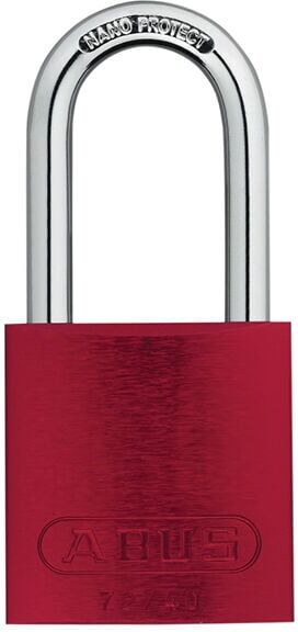 Abus - 45239 72/40mm Aluminium Padlock 40mm Long Shackle Red Keyed Alike TT0216262
