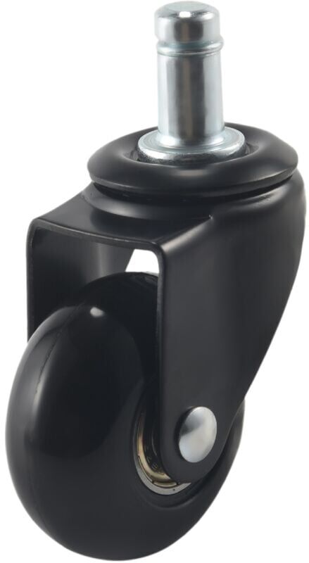 Tlily - 5 psc Replacement Chair Caster Wheels 2'', Heavy Duty Wheels with Plug-in Stem 7/16''X7/8'',Quiet & Smooth Rolling