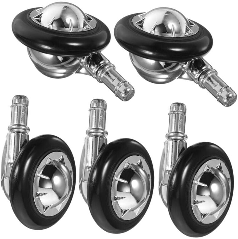 Tlily - 5Pcs Casters Swivel Wheels Heavy Duty Chair Mute Desk Caster Computer Office
