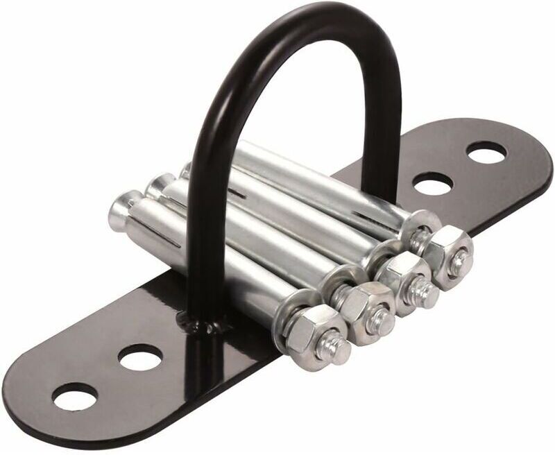 LUNE Moon-Anchor Point for Installing Battle Rope Wall Anchor Hook Anchor Ring Fixing Bracket with 4 screws