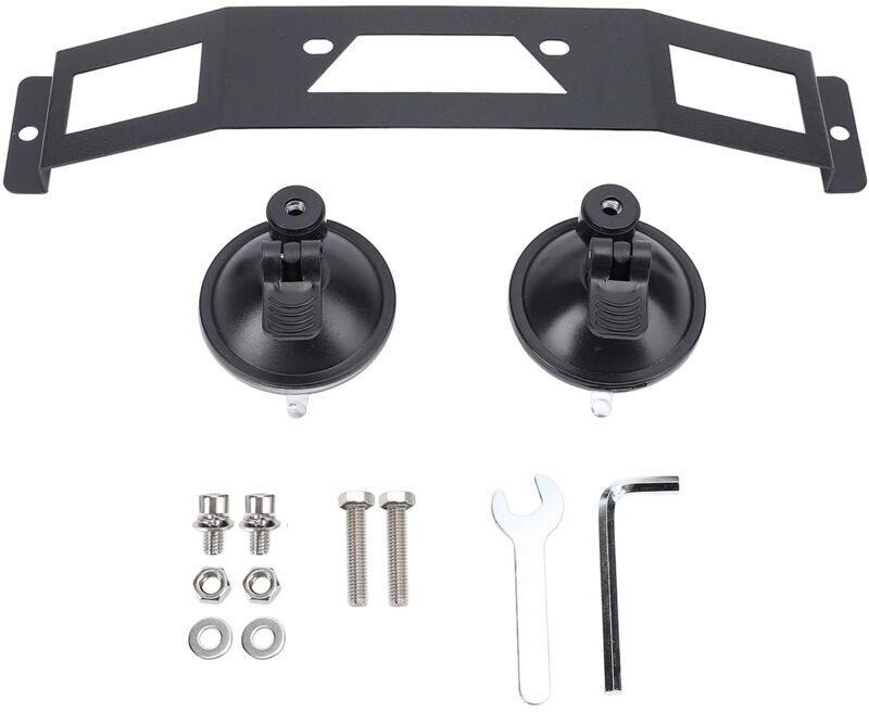 Groofoo - Satellite Suction Cup Mount Alloy Steel Portable Car Mount Suction Cup Bracket Satellite Installation Kit for Mini