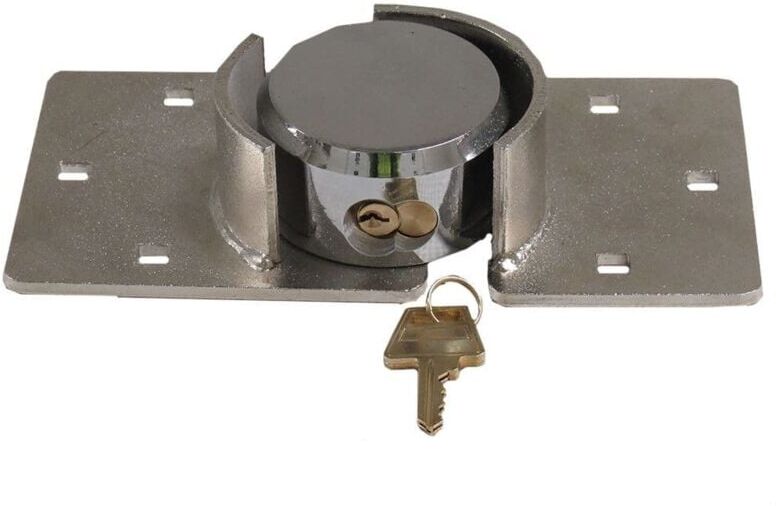 Securefix Direct - Van Door Lock With Brackets - Heavy Duty Security Vehicle Hasp Padlock