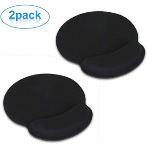 Ergonomic Memory Foam Gel Wrist Rest Mouse Pad for Laptop or Desk [2 Pieces] HIASDFLS