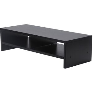 Warmiehomy - Black Monitor Stand Riser with Shelf