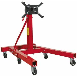 LOOPS Folding Engine Support Stand - 900kg Capacity - 360 Degree Swivel - Adjustable