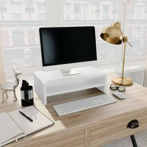 Monitor Stand White 42x24x13 cm Chipboard VD31245 - Hommoo