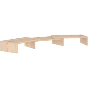 Berkfield Home - Mayfair Monitor Stand 80x24x10.5 cm Solid Wood Pine