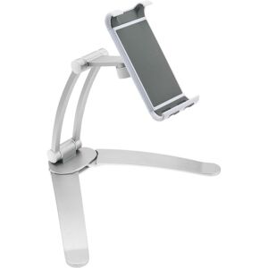 PrimeMatik - Tablet 7-11 stand for desktop wall and shelf mount. Countertop rotating holder stand