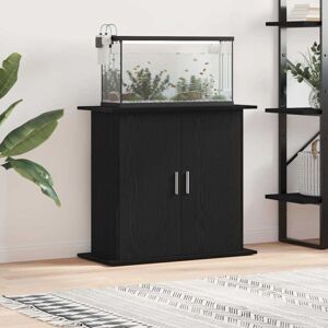 Aquarium Stand Black Oak 81x36x73 cm Engineered Wood Vidaxl Aquarium Stand Black Oak 81x36x73 cm Engineered Wood Vidaxl