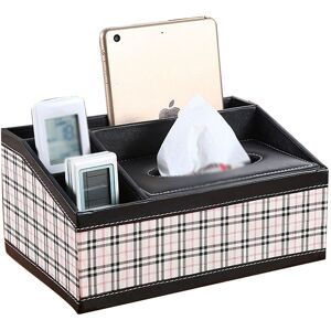 PESCE Multifunctional Leather Tissue Box Coffee Table Desktop Remote Control Storage Box style4