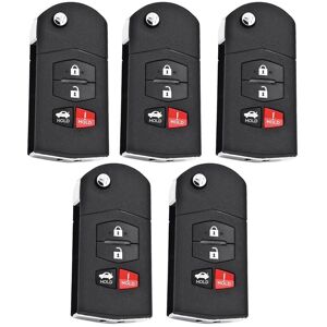 TLILY 5Pcs KEYDIY B14-4 Universal 4 Button B-Series Remote Control Car Key for KD900 KD900+ URG200 -X2 Mini