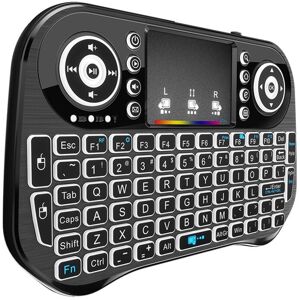 TLILY I10 Flying Air Mouse Mini Keyboard Remote Control 2.4G Bluetooth Backlight Infrared Learning Tool for Android TV BOX